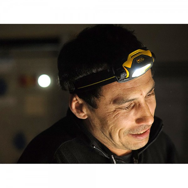 Petzl E78AHB 2 PIXA 1 헤드램프, CONSTANT LIGHT 기술로 근접 조명에 적합, 60lm, 검정/노랑