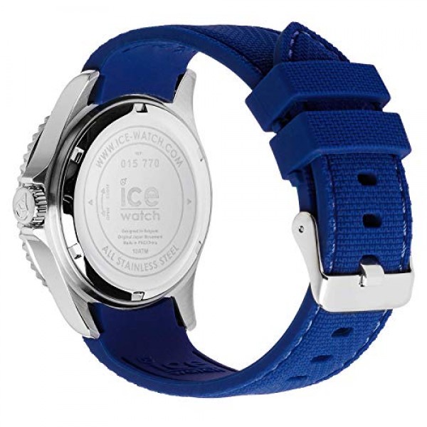 Ice-Watch - ICE 스틸 블루 - 실리콘 스트랩이 포함된 블루 남성용 시계 - 015770(중형)