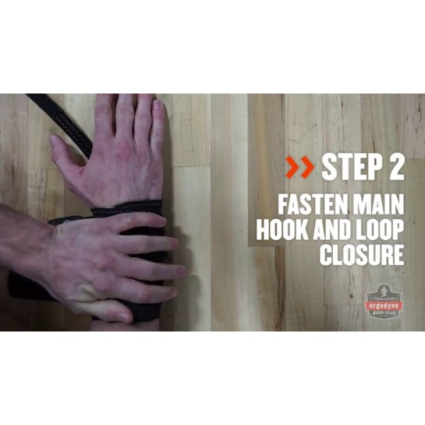 Ergodyne 70006 ProFlex 4000 싱글 스트랩 손목 지지대, 블랙 - 대형, 오른손잡이용