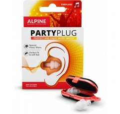 Alpine PartyPlug 재사용 가능한 귀마개 - 파티 및 클럽 활동을 위한 소음 감소 필터링 귀마개 - 시끄러운 소리 및 음악에 대한 편안한 청력 보호 - 1 쌍 재사용 가능한 소프