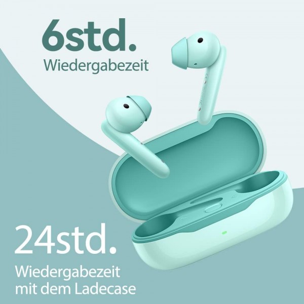 HUAWEI FreeBuds SE 무선 세미 인이어 Bluetooth 헤드폰, 더 편안하고 고급스러운 디자인, 맑고 깨끗한 사운드, 긴 배터리 수명, 낮은 대기 시간 게임, 독일어 버전, Blue Freebuds S