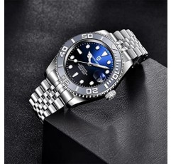 Pagani Design 남성용 시계 일본 NH35A 스포츠 100M 방수 스테인레스 스틸 자동 남성용 시계