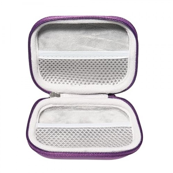 슬림형 자기 무선 휴대용 충전기용 Alltravel 손바닥 크기 케이스, Baseus, Yiisonger, Anker 621/521, AOGUERBE, iWalk, ESR(보라색)과 호환 가능