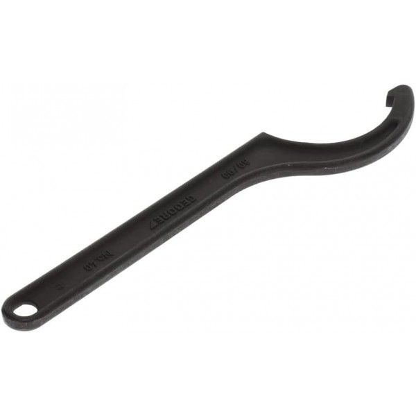 GEDORE 6334960 러그가 있는 후크 스패너, 홈이 있는 너트용, AF 80-90 mm, 팁 직경. 5mm, 래칫 스패너, 40 80-90