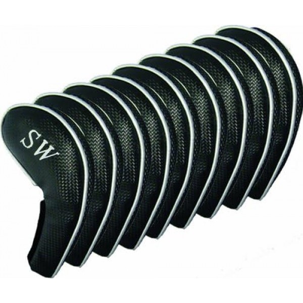 Longridge Magnetix 아이언 커버 클럽 헤드 프로텍터 - 블랙