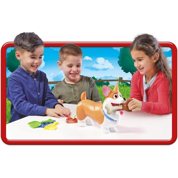 Goliath Kacka Corgi - 4세 이상 어린이를 위한 재미있는 반응 게임 - 2-4인용