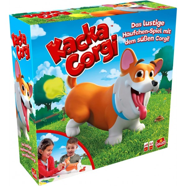 Goliath Kacka Corgi - 4세 이상 어린이를 위한 재미있는 반응 게임 - 2-4인용