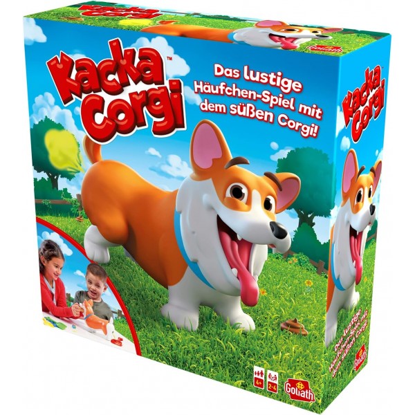 Goliath Kacka Corgi - 4세 이상 어린이를 위한 재미있는 반응 게임 - 2-4인용