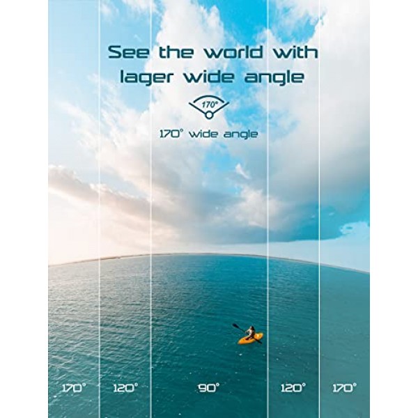 Apexcam 4K 액션 캠 20MP WiFi 스포츠 카메라 울트라 HD 수중 카메라 40m 170° 광각 2.4G 원격 제어 저속 촬영 2x1050mAh 배터리 2.0인치 LCD 화면 및 기타