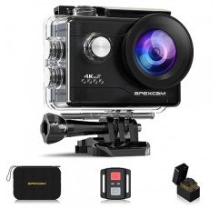 Apexcam 4K 액션 캠 20MP WiFi 스포츠 카메라 울트라 HD 수중 카메라 40m 170° 광각 2.4G 원격 제어 저속 촬영 2x1050mAh 배터리 2.0인치 LCD 화면 및 기타