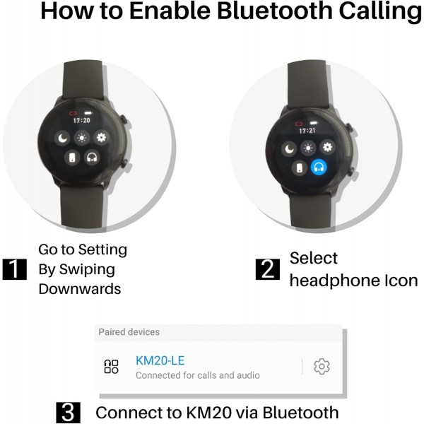 통화 기능이 있는 SMT 4 Smart Watch PRO VERSION- 남성 여성 여성 SMT4 Smartwatch 2023 Edition - 심박수/수면 모니터, 만보기 - Android iPhone용 스포츠 피트니스 디지털 시계(블랙)