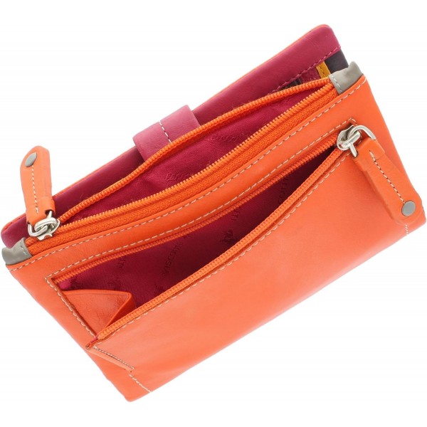 Visconti Mimi Collection Malibu 지갑 지갑, 컬러풀 M87 오렌지 멀티