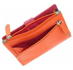 Visconti Mimi Collection Malibu 지갑 지갑, 컬러풀 M87 오렌지 멀티