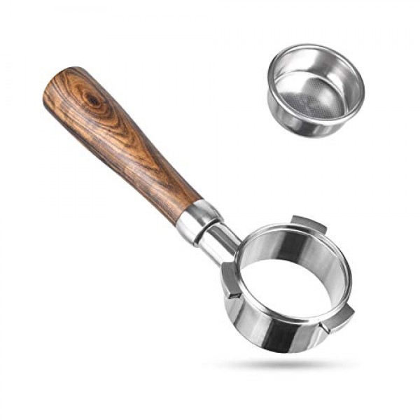 54mm 바텀리스 포터필터, MATOW 54mm 바텀리스 네이키드 포터필터 54mm 브레빌 바리스타 시리즈 및 54mm 브레빌 머신과 호환 가능(필터 바스켓 포함)