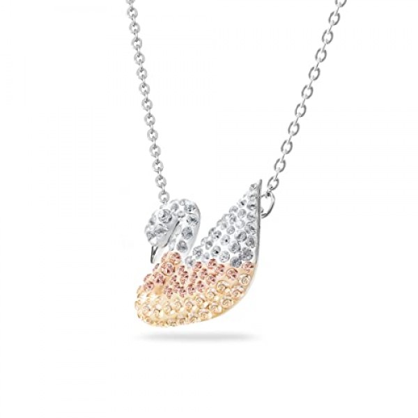 Swarovski Iconic Swan Collection 목걸이 로듐 플래팅/베이지