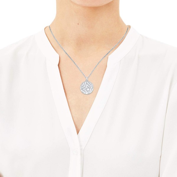 s.Oliver Jewel 2026092 여성용 목걸이 실버 지르코니아 스타