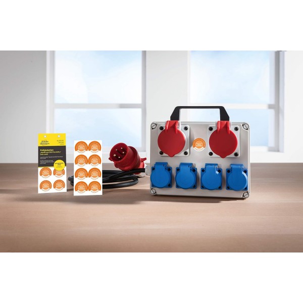 AVERY Zweckform 80개의 테스트 배지 2021-2026 DGUV 규정에 따름(위조 방지, 접착식, Ø 30mm, 테스트 스티커, 문서 필름에서 쓸 수 있는 테스트 씰) 6978-2021 주황색 Ø 30mm 2021- 2026